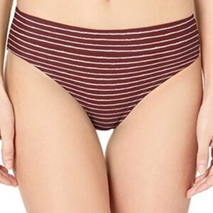 PRANA NWT RAMBA BIKINI BOTTOMS SWIM RUSTED ROFF STRIPE XS